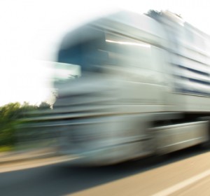 speeding truck